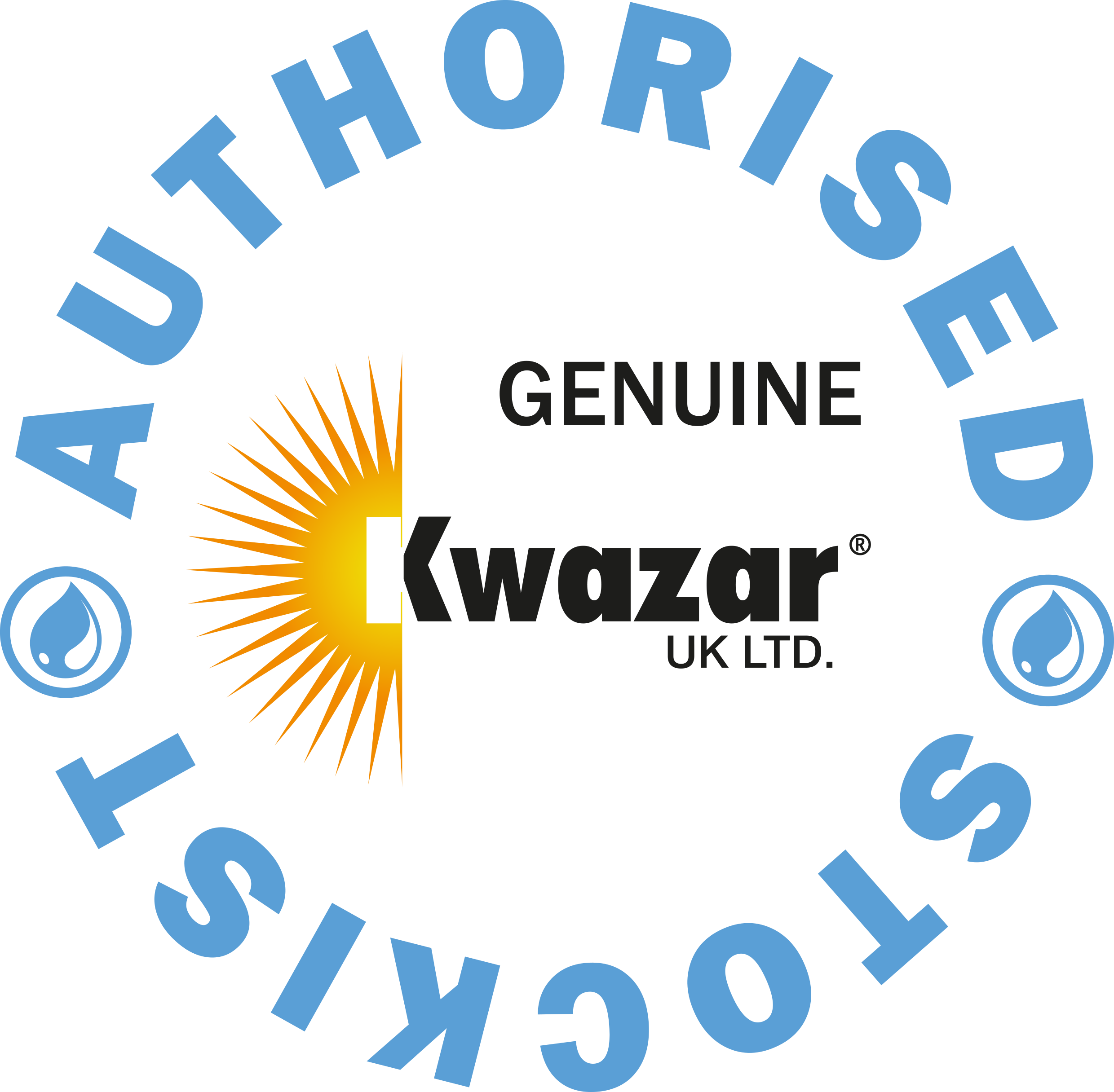 authorised UK Kwazar Stockist logo