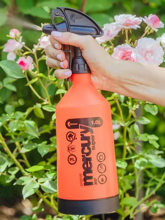 Kwazar Mercury Super PRO+ Sprühflasche 1 Liter - 360 Grad Doppel-Action Sprüher